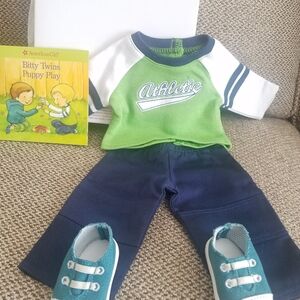 American Girl Green and Navy Athletic Set with Sneakers